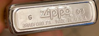 zippo originale neutro
