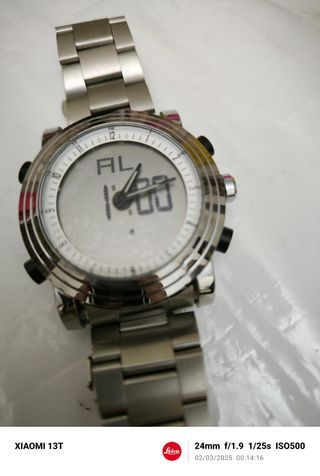 Reloj plateado sinobi