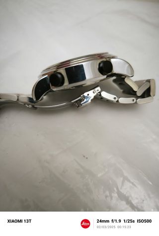 Reloj plateado sinobi