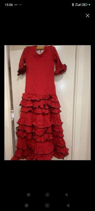 Traje de flamenca para niña de 10 años