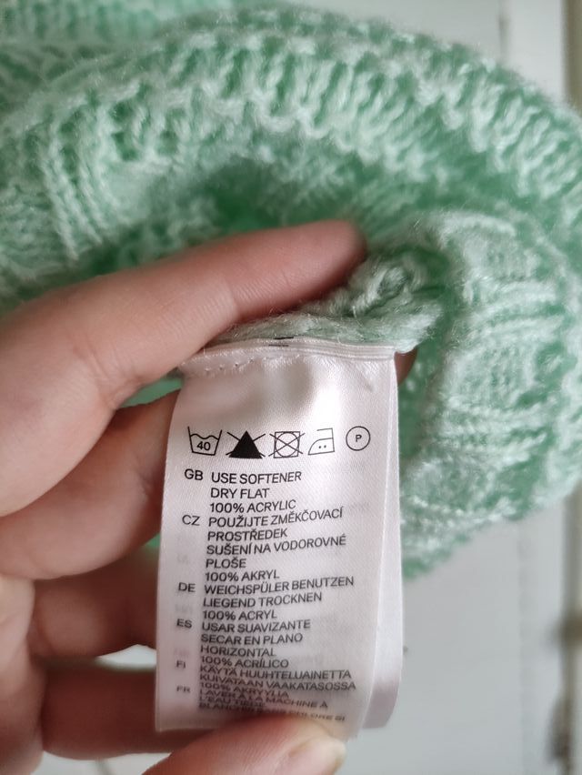 Jersey verde menta de punto