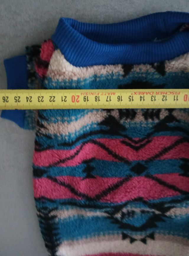 Sudadera de Poliéster y Felpa a Rayas para Mascota