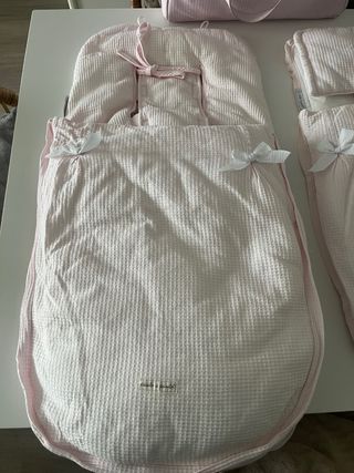 Conjunto funda silla y capazo y bolsa