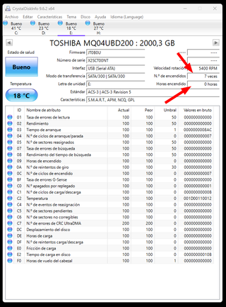 TOSHIBA 2TB Disco duro externo SIN USO