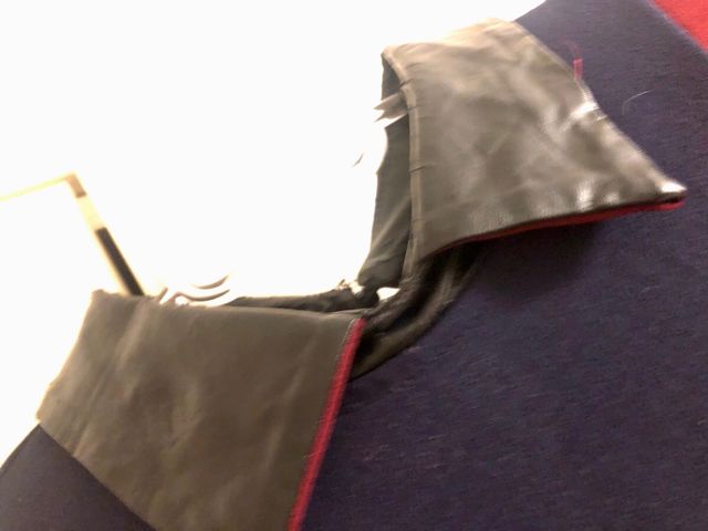 Vestitino blu e borgogna 