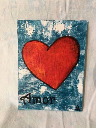Love due graziosi quadretti con cuori