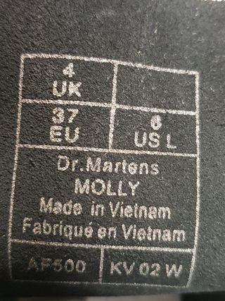 Dr. Martens Molly Black Buttero 24861001 taglia 37