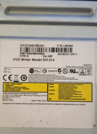 Dvd writer Samsung