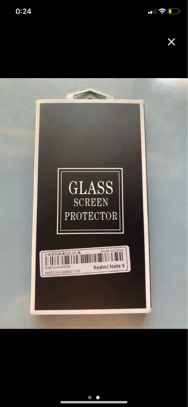 2 Protectores pantalla transparente Redmi Note 9