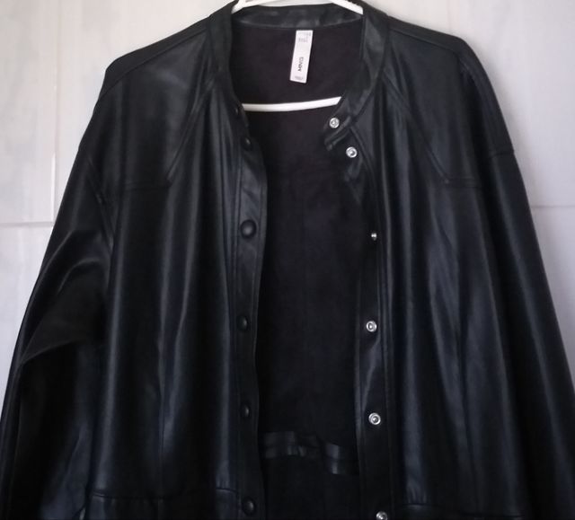 Vestido camisero polipiel