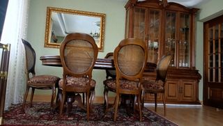 Mueble de salón,vitrina y mesa + 6sillas