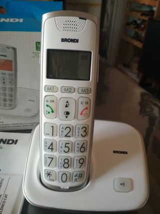 telefono cordless Bravo Gold Brondi completo 