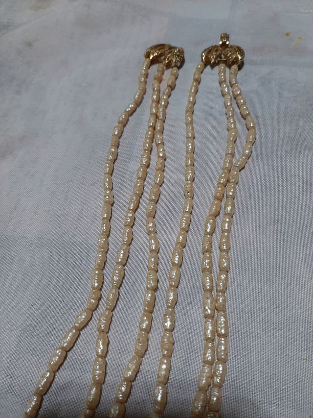  Collana vintage perle di fiume 