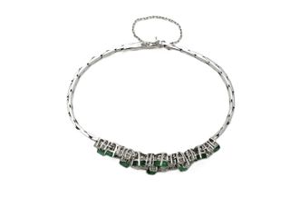 Pulsera de Oro Blanco 18 Kt. 23.6 gr. segunda mano