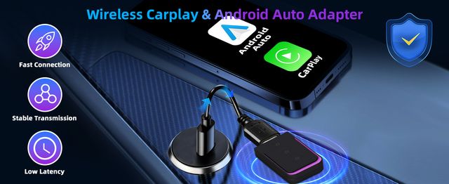 dongle carplay android auto wireless