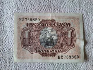Billete 1 peseta del 22 de julio de 1953