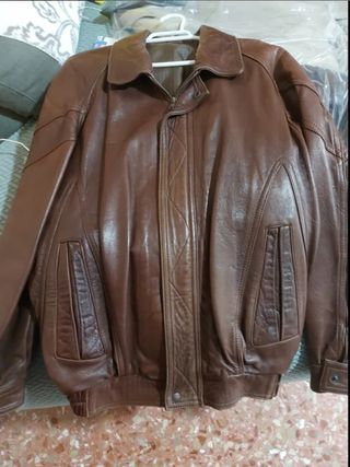 Chaqueta cuero traje