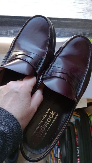 Zapatos Mocasines Burdeos