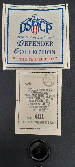 Gabardina con chaleco interior desmontab