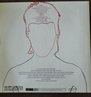 David Bowie. Vinilo ALADDIN SANE blanco