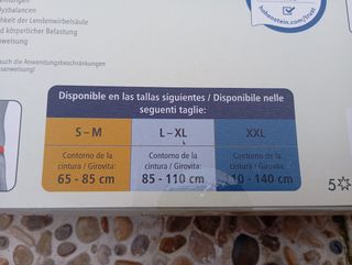 Cinturon Faja lumbar