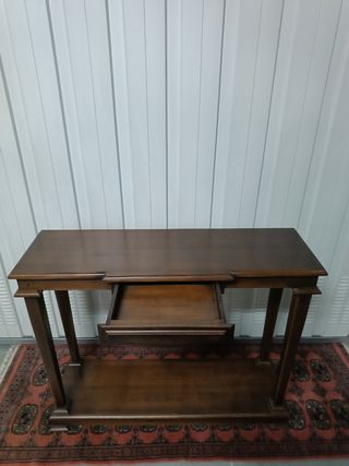 ANTIGUO RECIBIDOR EN MADERA CON CAJON