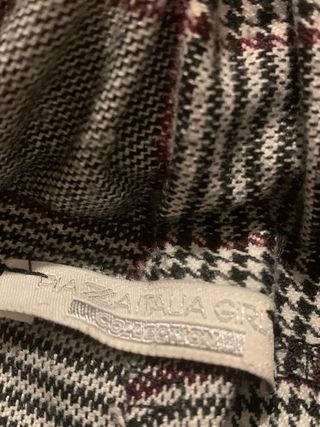 Pantaloni grigi a quadri Piazza Italia  10/12 anni