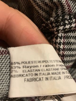 Pantaloni grigi a quadri Piazza Italia  10/12 anni