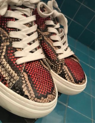 Sneakers donna in pelle pitonata n.40 Meline