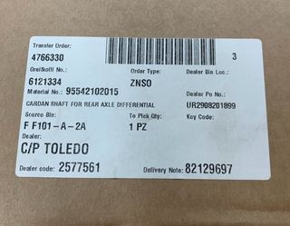 EJE DE TRANSMISION CARDAN PORSCHE CAYENNE TURBO