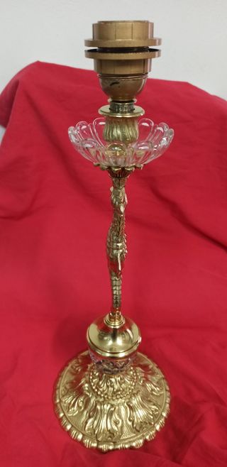 CANDELABRO CABALLITO DE MAR BRONCE