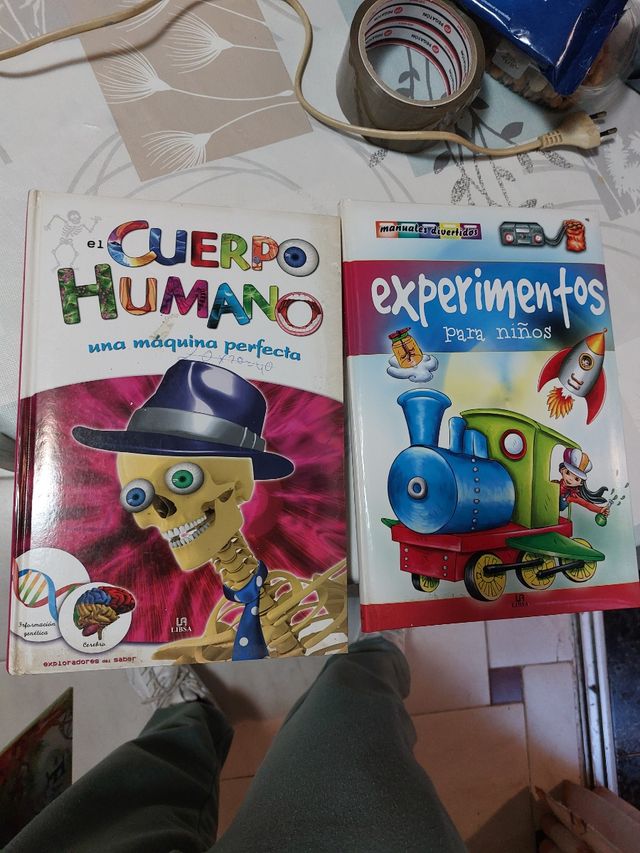 Pack libros cuerpo humano y experimentos