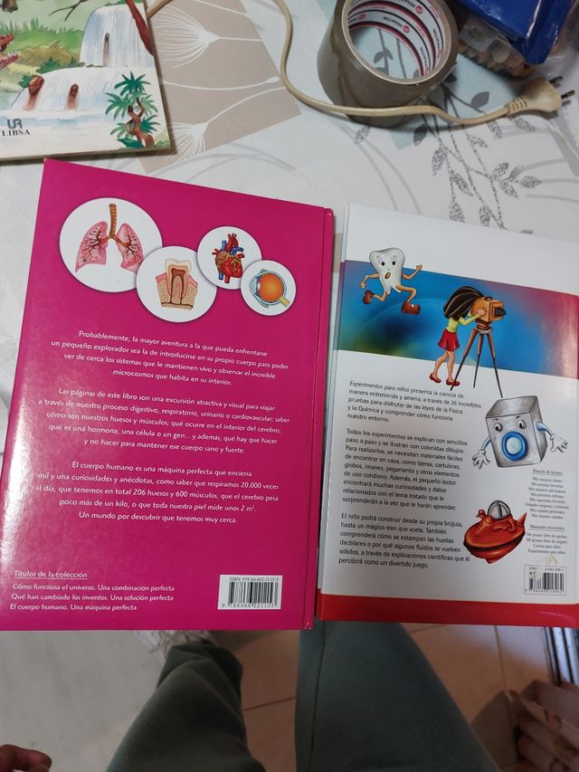 Pack libros cuerpo humano y experimentos