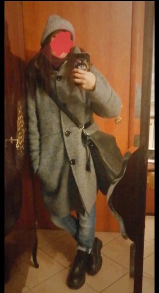 Cappotto di lana cotta