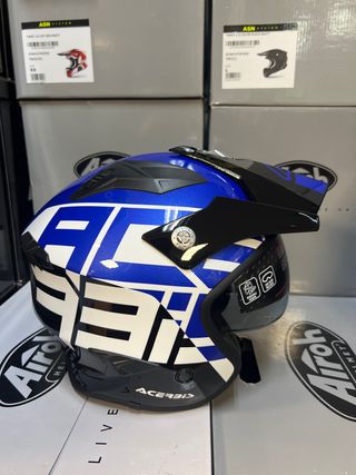 Casco moto L trial jet Acerbis