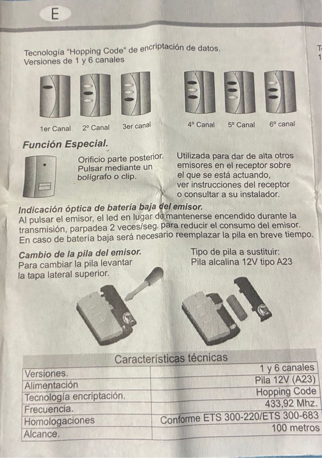 Mando garaje  Pujol Montalá