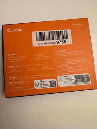 Calentador de manos recargable