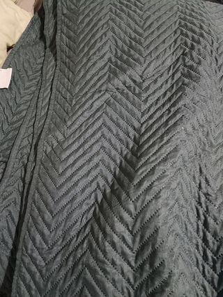 Cojines y Colcha verde 150cm