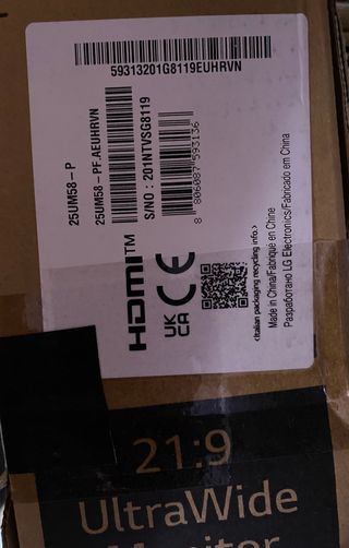 MONITOR/PANTALLA ordenador/gaming LG 25UM58-P 25"