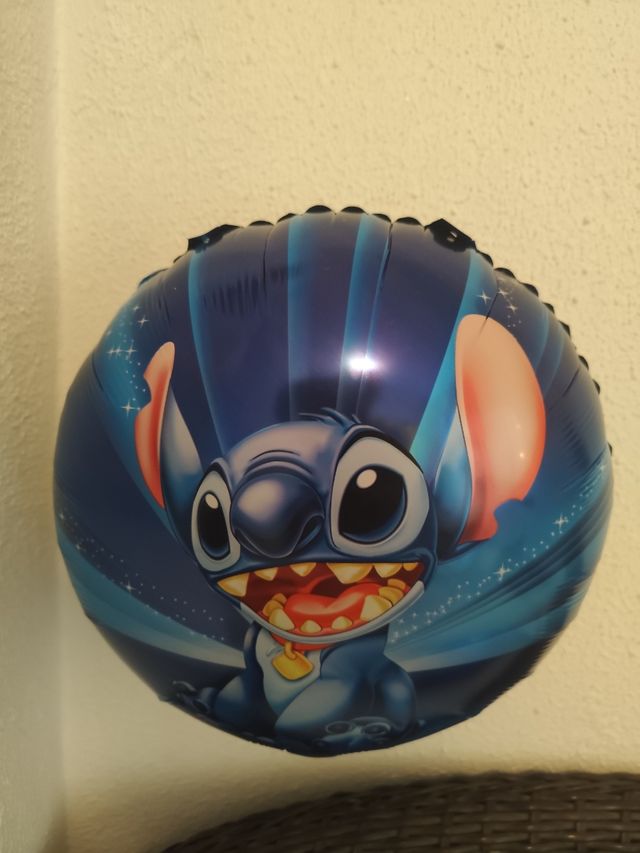 Lote Globos decoración cumpleaños Stitch guirnalda