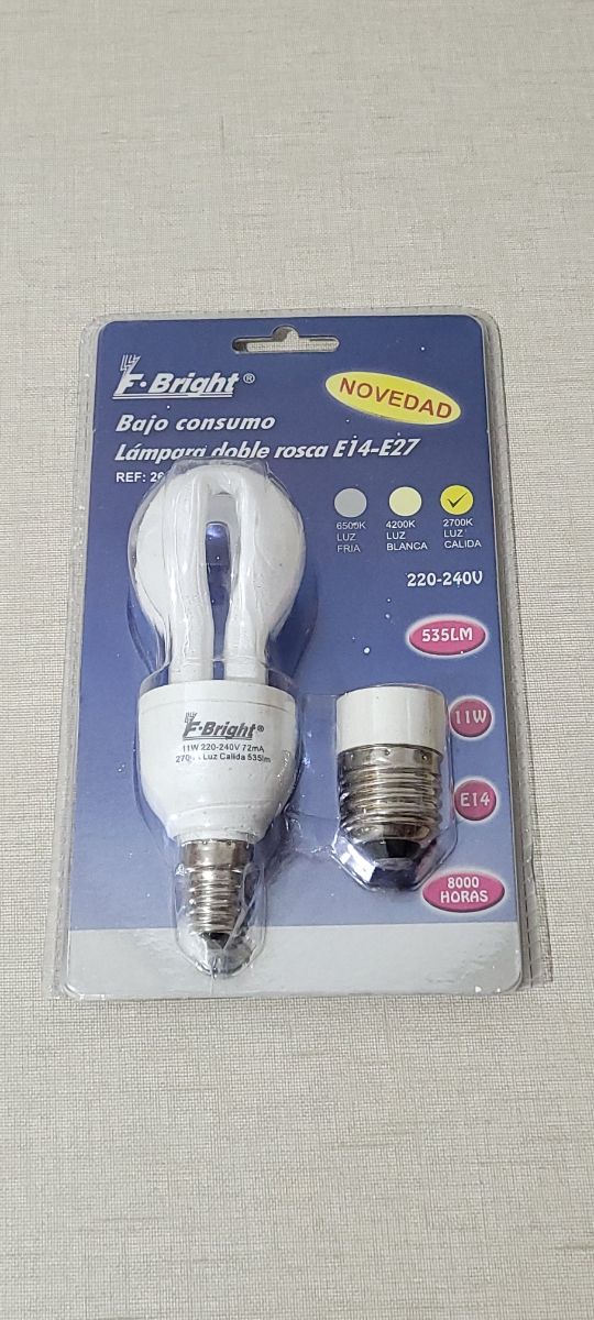 Bombilla doble rosca