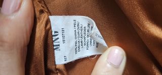 Chaqueta piel color camel