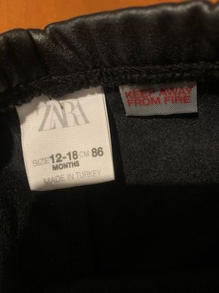 Leggings effetto pelle neri – Zara Baby 12-18 mesi