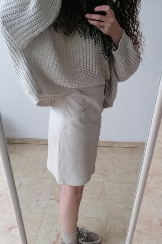 Falda de piel vintage
