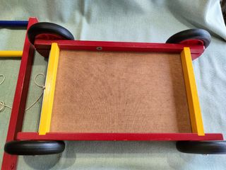 Carrito correpasillos de madera