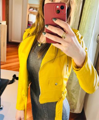 Giacca similpelle tipo chiodo