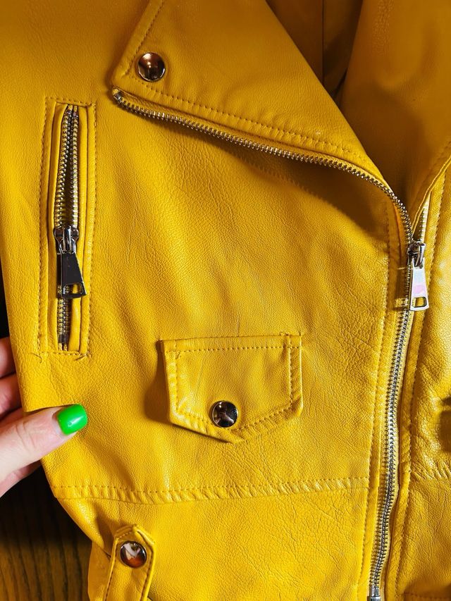 Giacca similpelle tipo chiodo