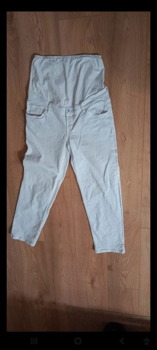 Jeans blancos premamá 