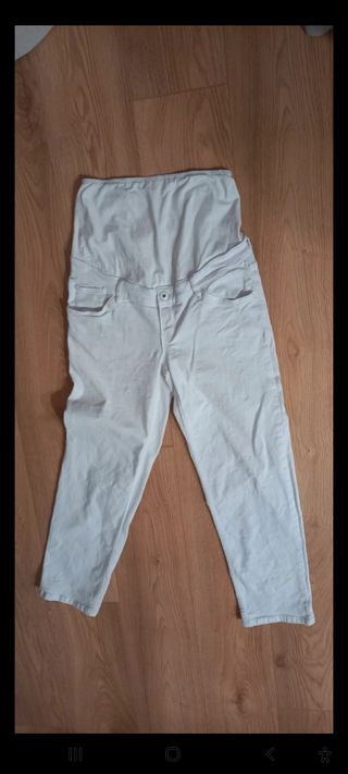 Jeans blancos premamá 