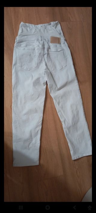 Jeans blancos premamá 